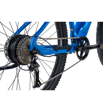 Leader Fox Arimo 29 Neon Blue – horský elektrobicykel s Bafang motorom a 720 Wh batériou